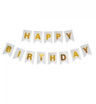 Гірлянда літери Happy Birthday Срібло з напиленням 9325 фото