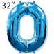 Фольга 32" Синяя цифра 0 (Flexmetal) 32-FM-Blue-0 фото