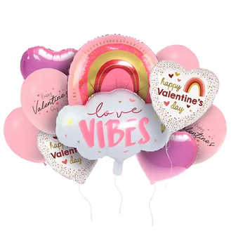 Набір повітряних кульок "VALENTINE`S DAY" ТМ "Твоя Забава" (9 шт.) TZ-5243 фото