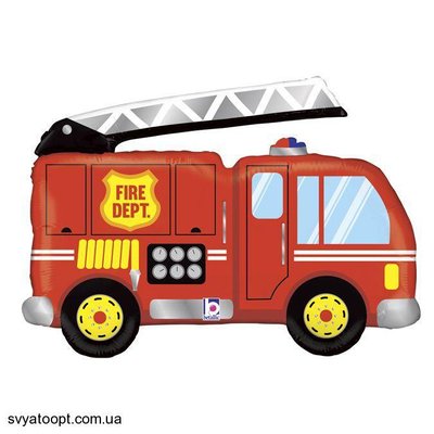 Фольгированная фигура большая Пожарная Автомобиль (Grabo) 3207-1397 фото