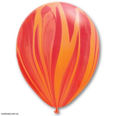 Воздушный шар Qualatex Агат красно-оранжевый 11" 1108-0344 фото