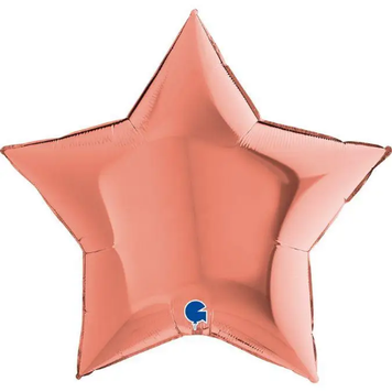 Фольга Зірка 36" рожеве Золото (в інд. уп.) (в інд. уп.) Grabo 3204-0099 фото