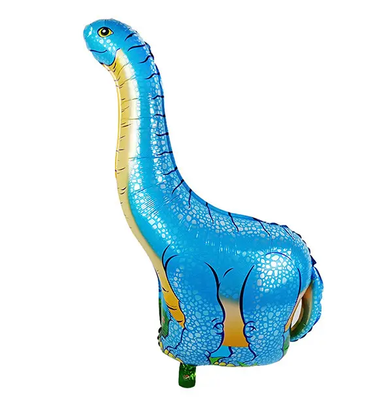 Фольгированная фигура Динозавр 7 (Голубой) (Китай) (в инд. упаковке) 4317 фото