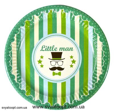 Тарелки "Little man" (18,0 см)(10шт-уп) 1012 фото