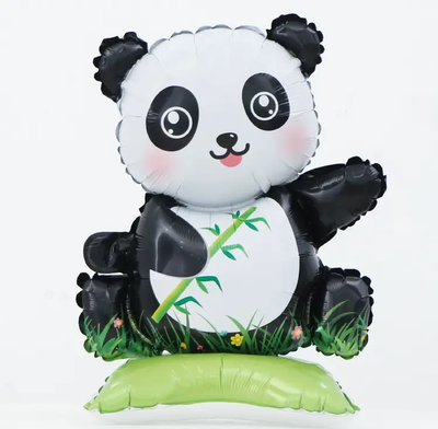 Фольгированная фигура "Панда с листьями" 58х39 см.в инд. уп. 3374-0039 фото
