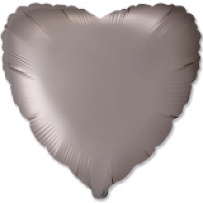 Фольга Flexmetal Серце 18" Сатин сіра сталь 201500SSG фото