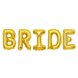 Фольгована фігура літери "BRIDE" Набір букв (золото 100*100 см) 4211 фото