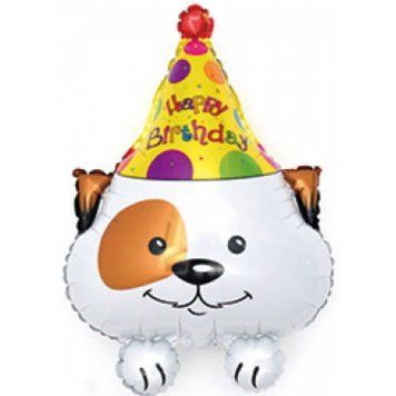 Фольгована фігура Собака Happy Birthday (Китай) (в інд. уп.) 6565 фото