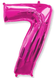 Фольга Фуксія цифра 7 (Flexmetal) (в інд.уп) 1207-3255 фото