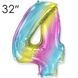 Фольга 32" Веселка градієнт цифра 4 (Flexmetal) 32-FM-Rainbow-4 фото