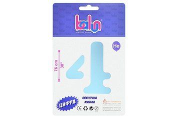 Цифра 4 "Balun" Blue Sugar 30" (76см) BV-5233 фото