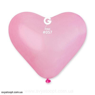 Шары-сердца Gemar 6" CR6/57 (Ярко-розовый) (100 шт) 1105-0181 фото