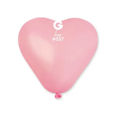 Шары-сердца Gemar 6" CR6/57 (Ярко-розовый) (100 шт) 1105-0181 фото