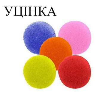 УЦІНКА Ніс клоуна поролоновий (мікс) ДЕФЕКТ КОЛЬОРУ (100шт) 3021 фото