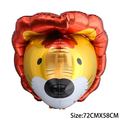 Фольгированная фигура "Глава льва коричневая" 72х58 см" Китай Т-5318 фото
