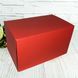 Подарочная коробка самосборная большая "Красная" (34х22х20) 9256 фото 1