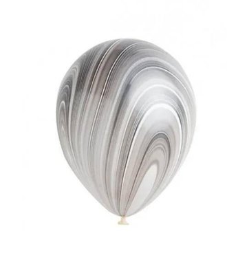 Воздушный шар Qualatex Агат Черно-белый 11" 1108-0440 фото