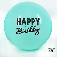 Куля-гігант 24" (60 см) Art-Show Happy Birthday (Аквамарин макарун) SDR-56-0 фото