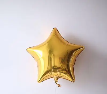 Фольга Китай Звезда 18" золотая 2294 фото