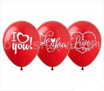 Кульки ТМ Show (1 ст.) 12" (I love you) (100 шт.) SPR-28 фото