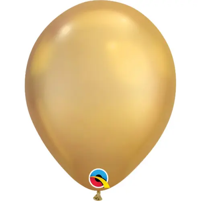 Повітряні кульки Qualatex Хром 7" (18 см). Золото (Gold) 3102-0496 фото