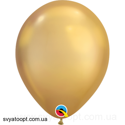 Воздушные шарики Qualatex Хром 7" (18 см). Золото (Gold) 3102-0496 фото