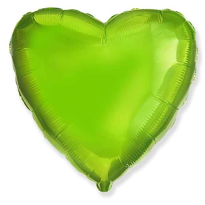 Фольга Flexmetal сердце 18" светло-зеленое 7866 фото