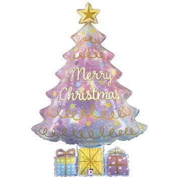 Фольгована фігура велика Ялинка опал Merry Christmas (в інд. уп.) Grabo 3207-3316 фото