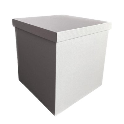 Подарочная коробка двусторонний картон "Белая" (30х30х30) white-11 фото