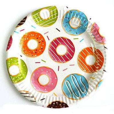 Тарілки "Пончики" (18,0 см)(10шт-уп) 3500 фото