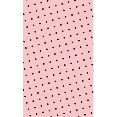 Подарочный пакет "Черные горошки на розовом" 11х18х5 см pak-40 фото