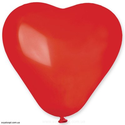 Шары-сердца Gemar 6" CR6/45 (Красный) (100 шт) 1105-3012 фото