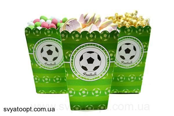 Коробочки для сладостей Футбол (5шт/уп) 2058 фото