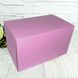 Подарочная коробка самосборная большая "Розовая" (34х22х20) двухсторонний картон 2347 фото 1