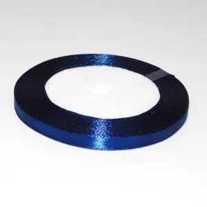 Атласная лента 0,9 см (Синяя) 5617 фото