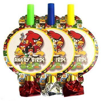 Святковий язичок-гудок "Angry Birds" (6 шт/уп) 1347 фото
