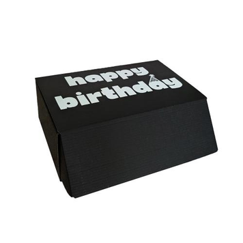 Набор коробок самосборних "Happy birthday" 2 шт средние (черная 16х11х10) n1611 фото