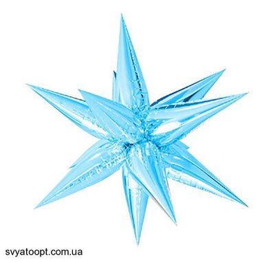 Пленка 3D Ежик Голубой (составной) (100*100 см) Китай 6492 фото