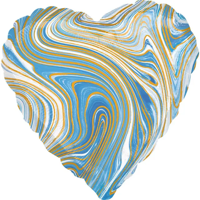 Фольга Агат сердце 18" голубое Anagram 3202-2727 фото