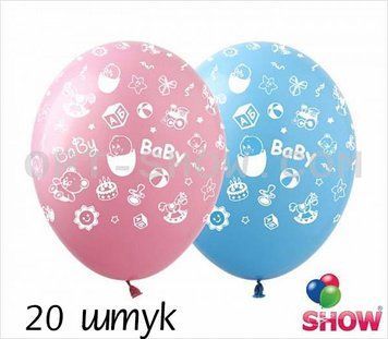 Шары (20 шт.) ТМ Show (5 ст.) 12" (Baby) SDR-11-20 фото
