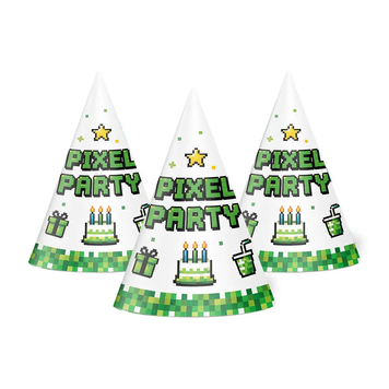 Праздничный колпак "Pixel Party"(20 шт/уп) 7003-0078 фото