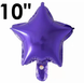 Фольга Китай маленькая Звезда 10" Фиолетовая 3433 фото