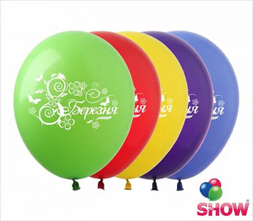 Кульки ТМ Show (1 ст.) 12" (8 березня укр) (100 шт.) DP-3 фото