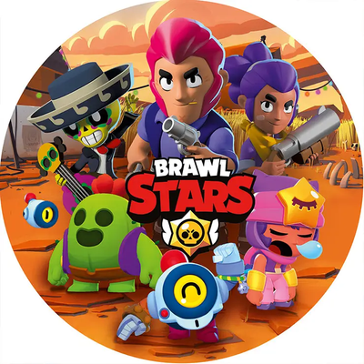 Тарелки "Бравл Старс"(Brawl Stars) (18,0 см)(10шт-уп) 5356 фото