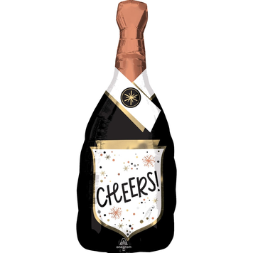 Фольгована фігура 30"Пляшка "Cheers" чорна (в інд. уп.) Anagram 3207-3632 фото