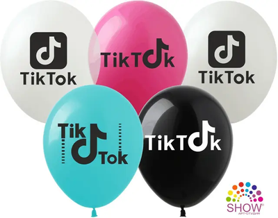 Шары ТМ Show (1 ст.) 12" (Tik-tok) (100 шт.) ТІ-1 фото