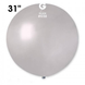 Шар-сюрприз Gemar 31" G220/38 (Металлик серебряный) (1 шт) 1102-0587 фото