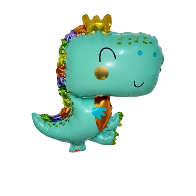 Мини Фольгированная фигура "Динозавр с короной" (Китай) 4204 фото