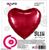 Фольга Agura 30", 76,5 см "сердце красное" 755877 фото