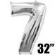 Фольга 32" Silver цифра 7 (Flexmetal) 3207-3070 фото